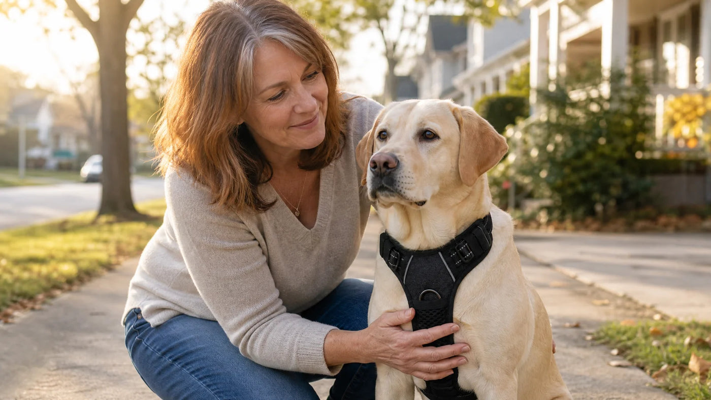 Six months ago, Deborah M. dreaded every walk with Rocky. Today he walks beside her on a loose leash.